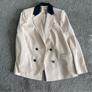 Alice + Olivia Bergen Double Breasted Blazer NWT Sepia/Black size 8 Women’s $440